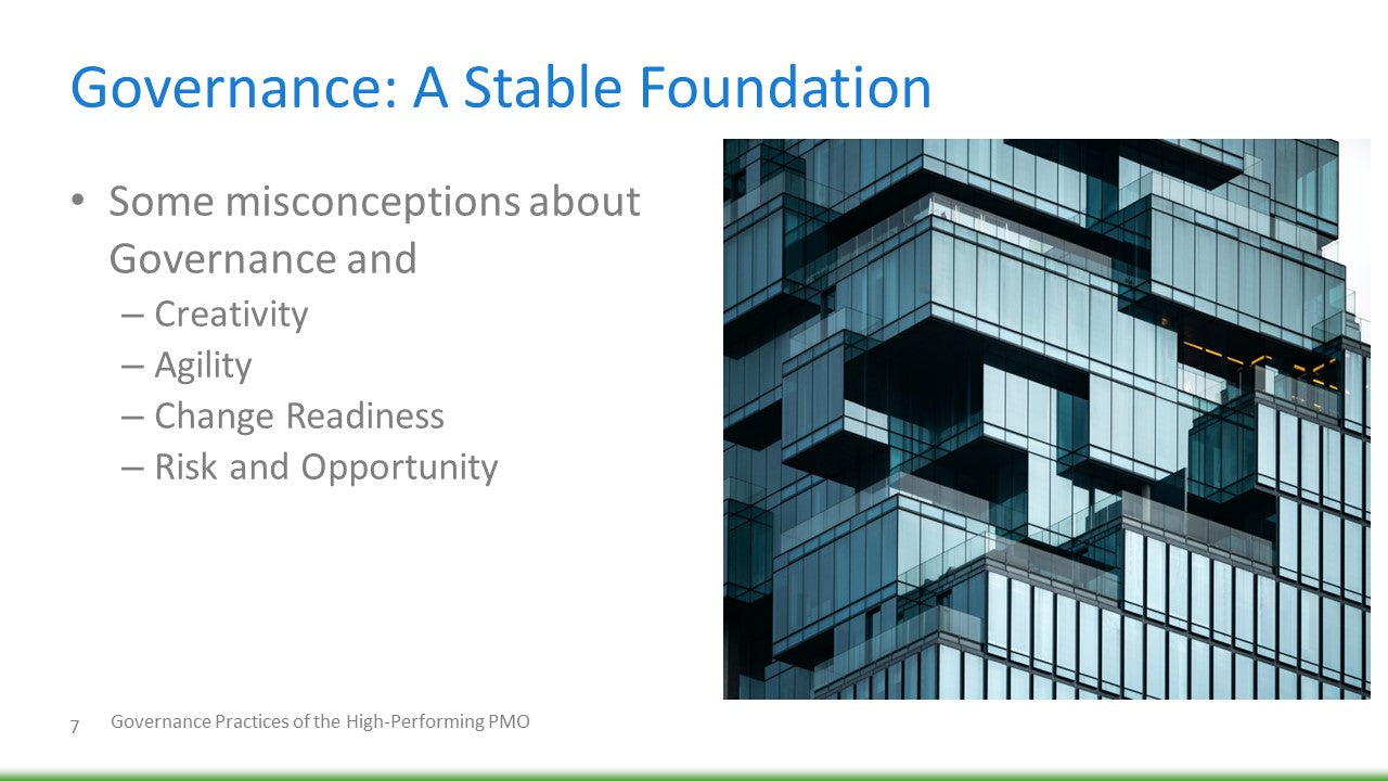 Governance Practices of the High-Performing PMO