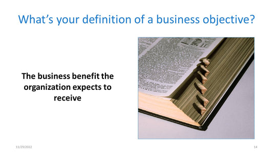 The One Project Metric that Matters: Business Objectives
