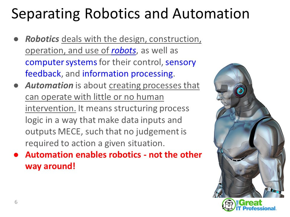 Rise of the Robots: Defining Robotics and Automation as Process Improvement Tools