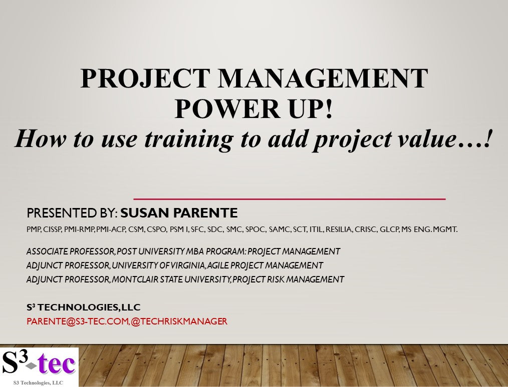 Project Management Power Up: How to Use Training to Add Project Value ...